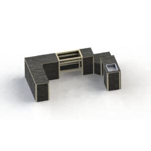 Bespoke U Shaped Outdoor Kitchen